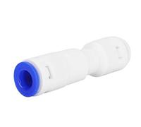 Zerodis Valve de Contrôle de Pompe à Air D'aquarium, Valve Anti-Reflux à Insertion Rapide à 2 Voies pour Tube de 6mm 0,2 Pouces avec Tube en Acier Inoxydable