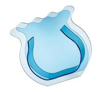 Zerodis Vase de Décoration Quotidienne avec Design Transparent pour Plantes et Poissons, pour la Décoration de la Maison et Les Cadeaux, Mini Bol à Poisson en Acrylique (Bleu Transparent)