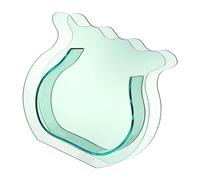 Zerodis Vase de Décoration Quotidienne avec Design Transparent pour Plantes et Poissons, pour la Décoration de la Maison et Les Cadeaux, Mini Bol à Poisson en Acrylique (Vert Transparent)