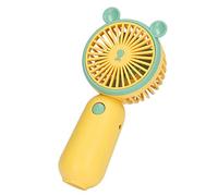 Zerodis Ventilateur à Main Portable, Ventilateur Mini Rechargeable USB en Forme D’ours avec Poignée Ergonomique, à Batterie for Voyage Maison Bureau