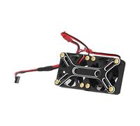 Zerodis Ventilateur de Refroidissement de Moteur sans Balais pour Voiture 1/5 RC, Aluminium Léger, Dissipation Thermique Efficace, Accessoire de Modèle de Voiture (BLACK)