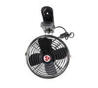 Zerodis Ventilateur de Refroidissement de Voiture 8 Pouces, Construction en Métal, Fonctionnement Silencieux, Allume-cigare, Ventilateur à Clamp/Holder pour Véhicule Camion RV Berline (DC12V)