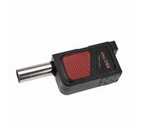 Zerodis Ventilateur Électrique Portable pour Barbecue, Noir, Plastique et Acier Inoxydable, 17,5 x 4 cm, Alimenté par Piles, Souffleur d'Air pour Camping, Randonnée, Feu de Camp