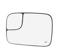 Zerodis Verre de Rétroviseur Chauffant Verre de Rétroviseur Latéral Convexe avec Chauffage d'angle Mort Remplacement HD trempé pour 1500 2500 3500 2005 à 2008 Élimination du Brouillard de Givre