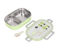 Zerodis vert Stainless Steel Silicone Lunch Box with Compartment Liner Thermal Insulation for Students/Children - Vert