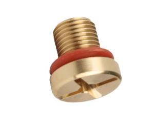 Zerodis Vis de Vidange de Purgeur de Liquide de Refroidissement de Radiateur, Remplacement en Laiton avec Joint Torique en Caoutchouc usiné CNC, Convient pour la Réparation du Système de