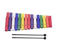Zerodis Xylophone Glockenspiel en Bois 15 Tons avec 2 Maillets, Instrument de Musique coloré pour Enfants, Tout-Petits et Adultes, Jouet de Percussion éducatif de 43 Cm pour l'apprentissage Précoce