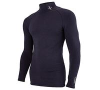 ZEROFIT Heat Rub Ultimate Maillot de Corps col Montant pour Homme Bleu Marine Taille L