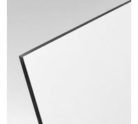 ZeroInox ZOIMANIA - Protection anti-éclaboussures en Dibond - Composite d'aluminium 3 mm - Couleur blanc mat - Dimensions 60 x 50 cm
