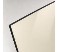 ZeroInox ZOIMANIA - Protection anti-éclaboussures en Dibond - Composite d'aluminium 3 mm - Couleur crème - Dimensions 70 x 50 cm