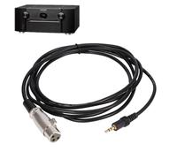 Zerone 10FT 3 Broches XLR Connecteur Femelle à 1/8" 3.5mm Jack Stéréo Microphone Audio Cordon Câble Stéréo Mini Jack AUX Câble Audio Cordon - 10 Pieds