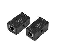 Zerone 2 pcs RJ45 10 m/100Mbp Passif Injecteur PoE Module d'alimentation PoE Adaptateur Ethernet Injecteur Autoranging commutateur Prise Murale Gigabit Adaptateur Splitter avec pour caméra IP réseau