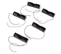 Zerone 5 pcs Plastique Ressort Pince Batterie Support boîte de Rangement pour 1 x Batterie avec Fils conducteurs Rechargeables