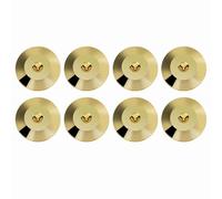 Zerone 8 pcs 25 x 4 mm Universel en cuivre Enceinte Pointes Coussinets Haut-Parleur Chocs Base Pad Isolation Support Pieds Cône Base Tapis de Sol Disc