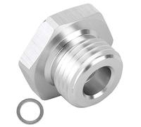 Zerone Adaptateur de Capteur de Pression d'Huile en Aluminium, M16 x 1,5 ¨¤ 1/8NPT, pour Moteur, Port de Pression d'Huile Polyvalent avec Jauge