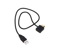 Zerone Adaptateur HDMI mâle vers HDMI femelle avec câble de charge USB 2.0 de 50 cm