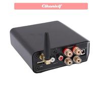 zerone ampli HiFi Amplificateur stéréo Bluetooth 5.4, entrée USB AUX, 2 canaux, 50Wx2, HiFi, pour MP3 WAV jeux trampoline Prise UE