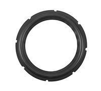 Zerone Anneau de contour de haut-parleur en caoutchouc perforé de 25,4 cm pour réparation de haut-parleur ou bricolage (noir)