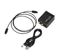 Zerone Audio numérique stéréo Optique Toslink Convertisseur coaxial vers analogique L/R Sortie de Signal numérique Adaptateur USB pour HDTV Ray Blue DVD HD