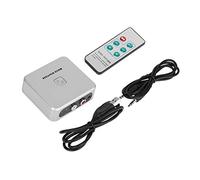 Zerone Boîte enregistreur Audio USB, 128Kbps 3,5 mm canaux Gauche et Droit Boîte de Capture Audio Enregistreur Vocal avec télécommande