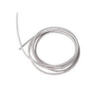 Zerone Câble de haut-parleur 32 brins plaqué argent résistant aux températures élevées en cuivre torsadé pour réparation de câble de caisson de basses (1 mètre)