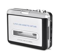 Zerone Convertisseur de Cassette Audio Portable, Cassette USB vers enregistreur de Capture de Cassette MP3 avec Casque CD