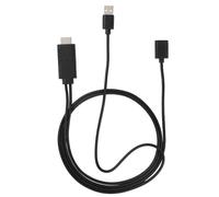 Zerone Cordon adaptateur Cordon de câble adaptateur 2 en 1 1080P USB femelle vers HDMI mâle HDTV pour IPhone Android
