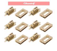 zerone Fermoir à verrouillage tournant Pack de Fermoirs à Verrouillage Tournant Polyvalents, Accessoires de bricolage coffret