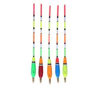 Zerone Flotteurs de pêche 5 pièces plusieurs couleurs balsa bois flotteur de pêche Bobber indicateur de morsure équipement de