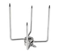 Zerone fourchette à barbecue 2PCS Multifonctionnel En Acier Inoxydable Barbecue Fourche Grill Fourche Rôti Broche Barbecue Outil