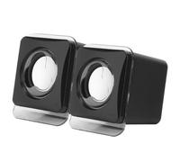 Zerone Haut-parleur d'ordinateur Mini haut-parleur de musique stéréo filaire d'ordinateur portable de bureau USB2.0 système