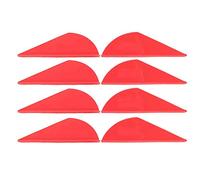 Zerone La Plume De Flèche De Tir À l'arc 36pcs, Accessoire en Caoutchouc De Chasse De Flèches en Caoutchouc pour des Arcs(Rouge)