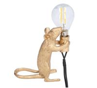Zerone Lampe d'animaux Lampe animale éclairage doux opération simple image réaliste lampe de souris en résine moderne pour