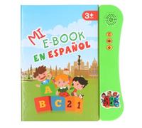 ZERONE Livre sonore électronique pour enfants Le livre pour apprendre l'espagnol rend curieux Livre jouets casse-tete Vert
