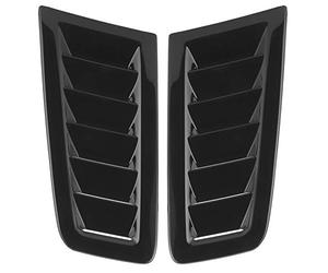 Zerone Lot de 2 grilles d'aération universelles pour capot de voiture - Pour Focus RS MK2 - Noir vif