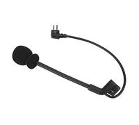 Zerone Microphone Z Tactics Noir, 2 Broches, Compatible with Comtac II H50, Réduction du Bruit, Matériau ABS, pour Armorwerx/Peltor Comtac