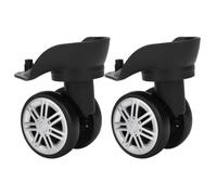 ZERONE Paire Roulettes Doubles Grandes Roues Silencieuses pour Valise YH004