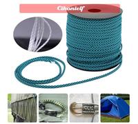 zerone Paracord à 7 noyaux 50M 4MM épais 7 Core Paracord Tying Tent Lanyard Corde de camping pour le sport materiel Bleu Noir