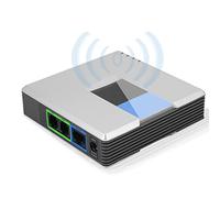 Zerone Passerelle VOIP Adaptateur téléphonique Internet à Deux Ports avec protocole SIP V2 et câble RJ 45 (EU)