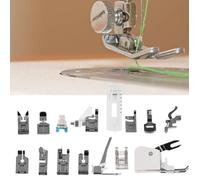 Zerone Pied-de-biche de couture 15 pièces pied-de-biche pour Brother Janome Singer Kit d'accessoires de Machine à coudre