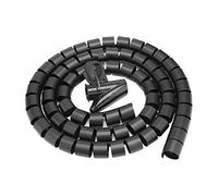 Zerone pour Cable 1.5 m/de Long Spiral Wrap Fil de Cable Spirale Tube 16/22/28 mm Blanc Noir Argent Solution de Gestion de Cable,TV, vid¨¦o et Audio Domestique