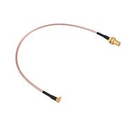 Zerone RG316 SMA Femelle vers MMCX mâle câble xoassiale à Angle Droit RF câble Extensible pour antenne Pigtail 25 cm