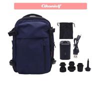 zerone sac à dos de voyage pour femmes et hommes Sac à dos sous vide avec pompe, sac à dos de Compression pour sport materiel Bleu