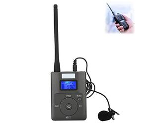 Zerone Transmetteur FM Portable, Transmetteur FM numérique sans Fil Audio stéréo avec antenne Portée Longue Diffusion pour Salle de réunion/Campus / Guide Touristique