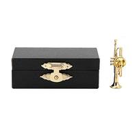 Zerone Trompette Broche, exquis Instruments De Musique Forme Femmes Broche Robe Clip avec étui pour cadeau(#2)