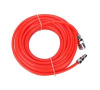 Zerone Tuyau pneumatique Tuyau de compresseur d'air Flexible haute pression 5*8mm avec connecteur rapide mâle/femelle 15M rouge