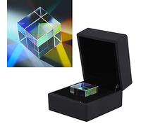 Zerone Vitrail Cubique, Prisme de Verre Optique K9, Prisme Cubique à Six Côtés, Verre Optique pour Outil D'enseignement ou de Recherche, Décoration, Filtre Photographique, Cadeaux