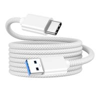 ZeroneTeck Carplay Câble tressé pour iPhone 16 15 15 1,5 m, USB A vers USB C 3.2 Gen 2, adaptateur USB C pour iPhone 16 15 Pro Max/Plus, iPad Pro, iPad Air 4/5, iPad 10, iPhone 16 15
