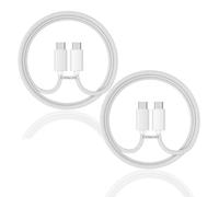 ZeroneTeck Lot de 2 câbles USB C vers USB C 40 Gbit/s/8K/240 W, 1 m, blanc