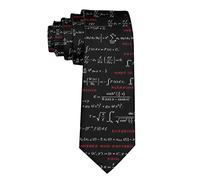 zerosevenee Cravate classique fantaisie pour homme, Mathématiques Mathématiques Calcul Mathématiques Noir, taille unique